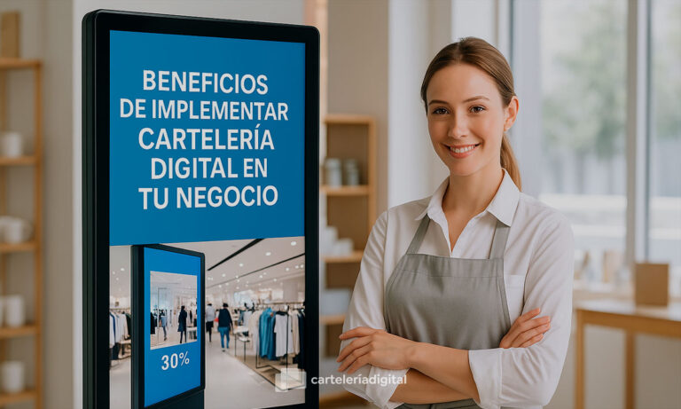 Beneficios de implementar cartelería digital en tu negocio