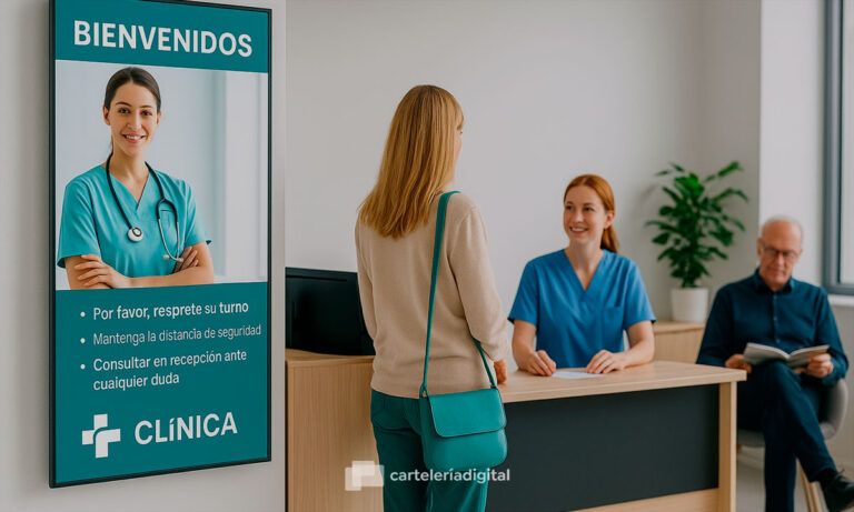 Cartelería digital para clínicas y centros médicos