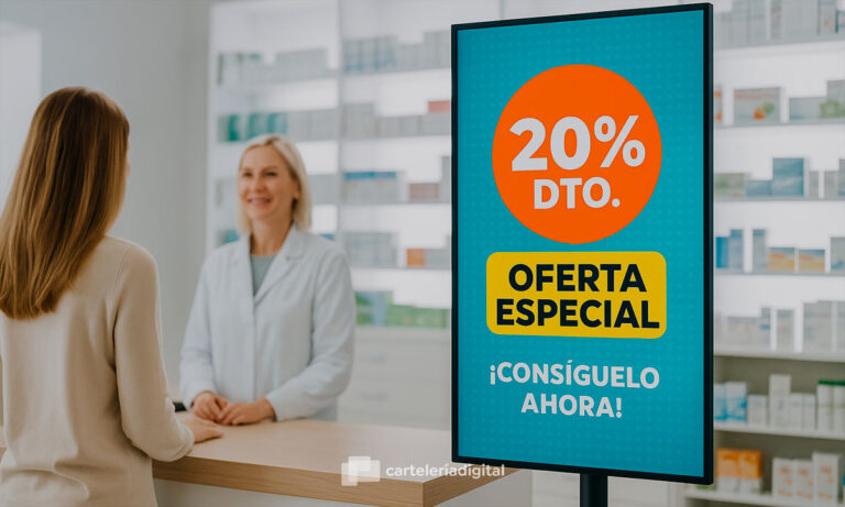 Cartelería digital para farmacias