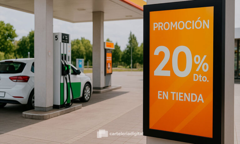 Cartelería digital para gasolineras